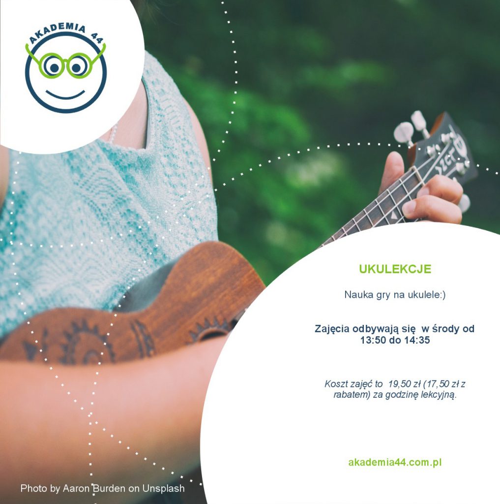 grafika informująca o zajęciach nauki gry na ukulele