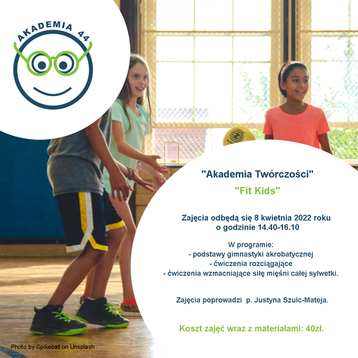 plakat - zajęcia Fit Kids