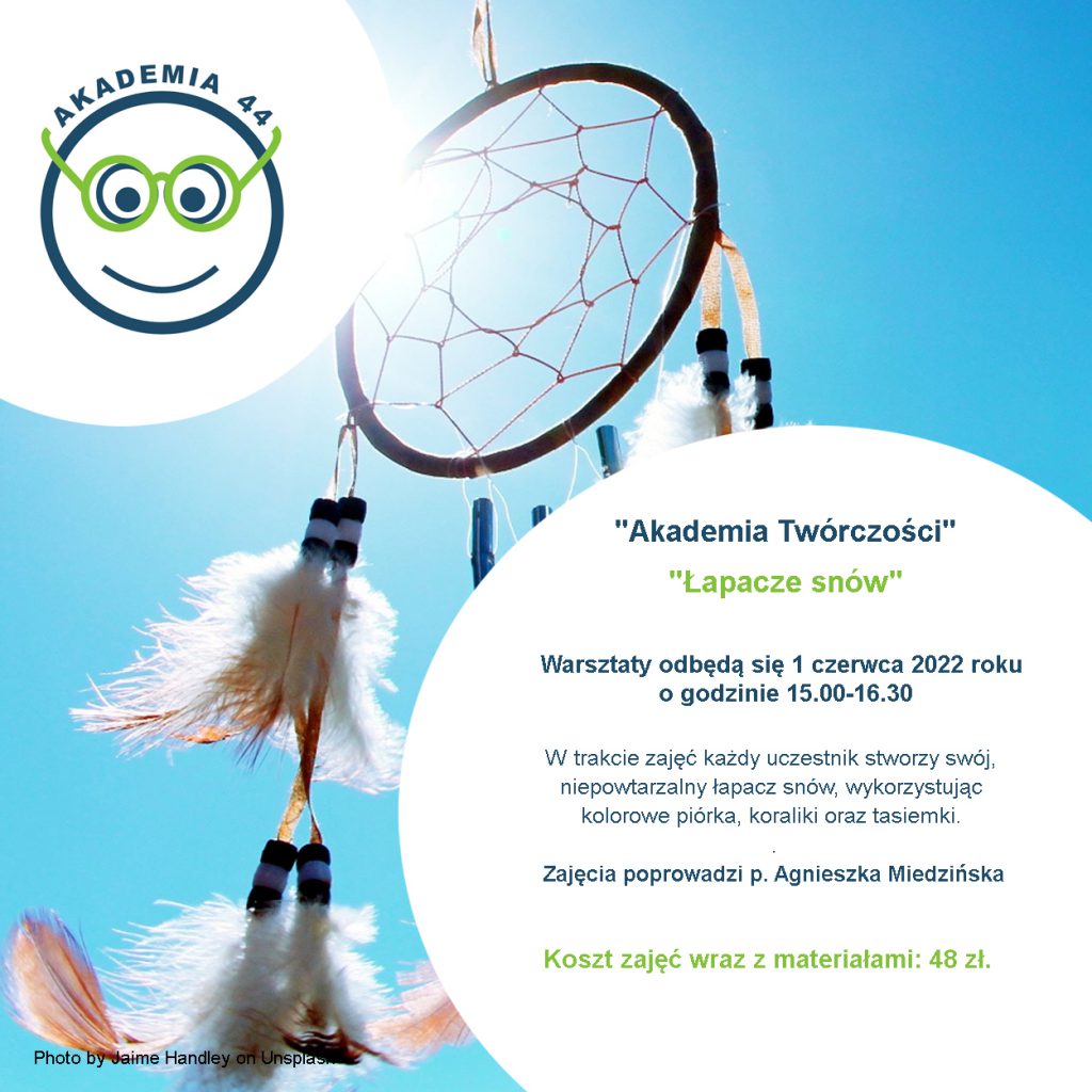 plakat warsztatów - łapacze snów 