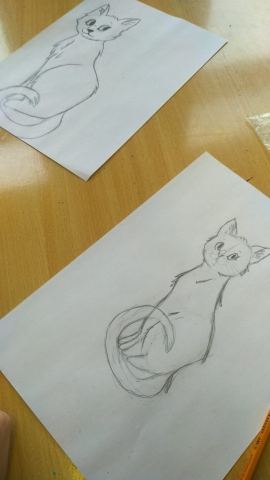 zdjęcie rysunków - zwierzaki