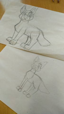 zdjęcie rysunków - zwierzaki