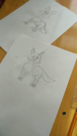 zdjęcie rysunków - zwierzaki