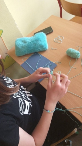 zdjęcie z warsztatów z igłą za pan brat