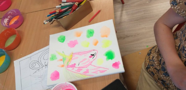 zdjęcie z warsztatów malarskich