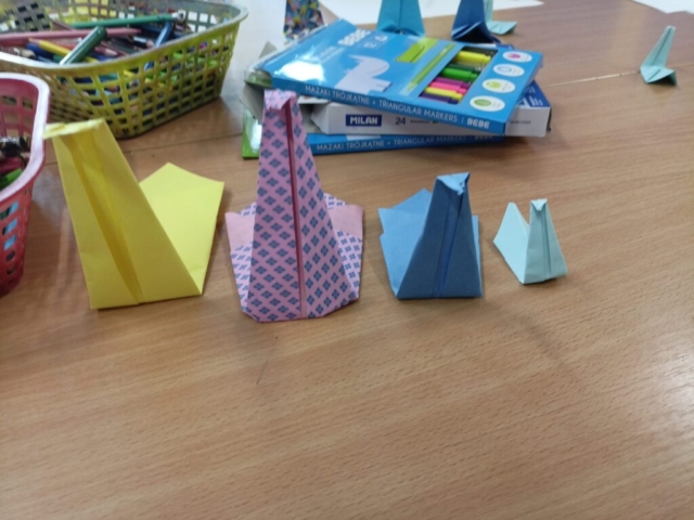 prace, zajęcia origami