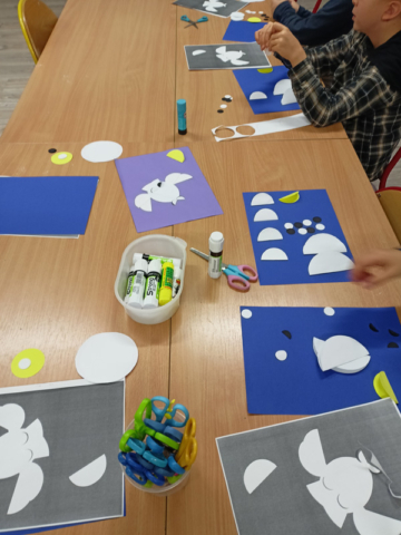 zajęcia origami, sowa