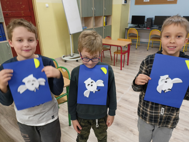 zajęcia origami, sowa