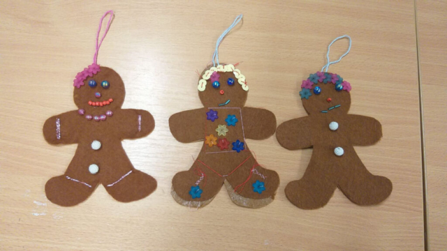 igłą i nitką, prace świąteczne z filcu