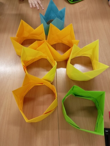 origami prace świąteczne