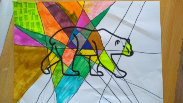 prace plastyczne, niedźwiedź polarny