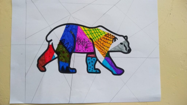 prace plastyczne, niedźwiedź polarny