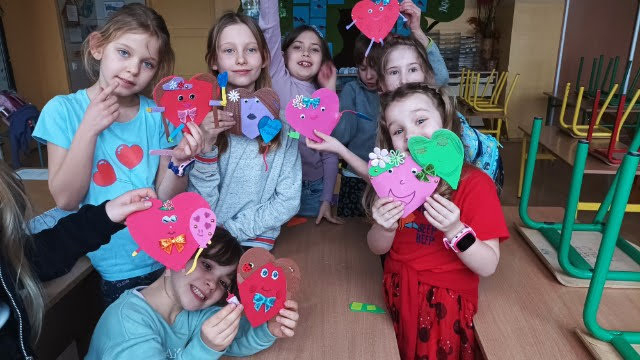 zręczne rączki, prace walentykowe