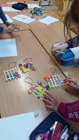 zręczne rączki, wielkanocne prace, płotki