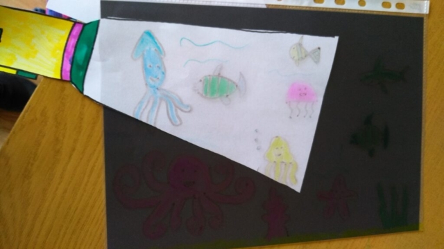 prace plastyczne. podwodny świat
